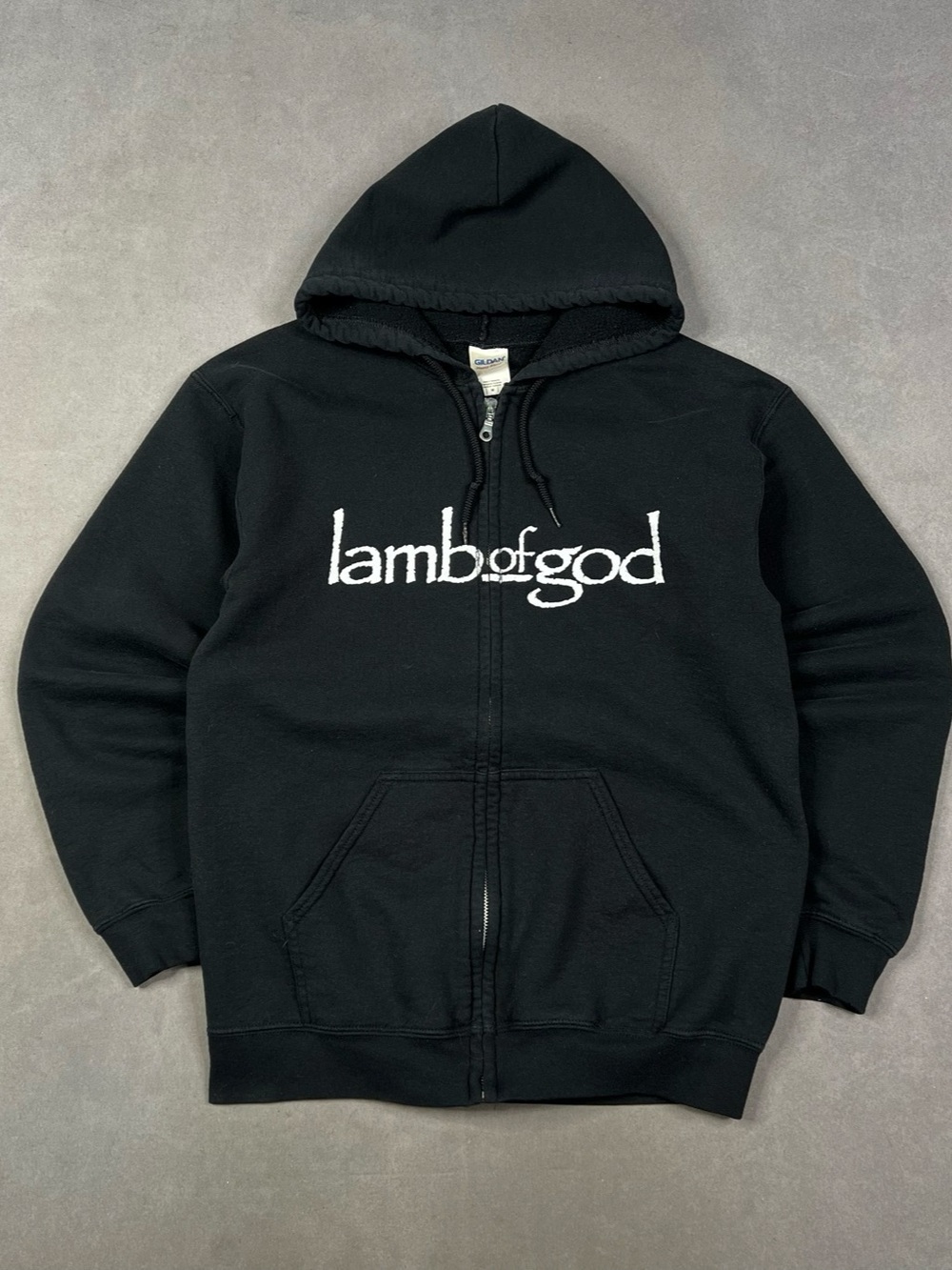 Lamb of God Zip Hoodie Black Medium Rare Tour